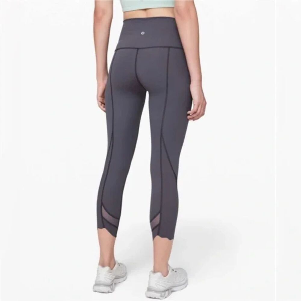 lululemon athletica Charcoal Mesh Leggings